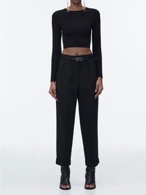 Zara Carrot Ankle Trousers